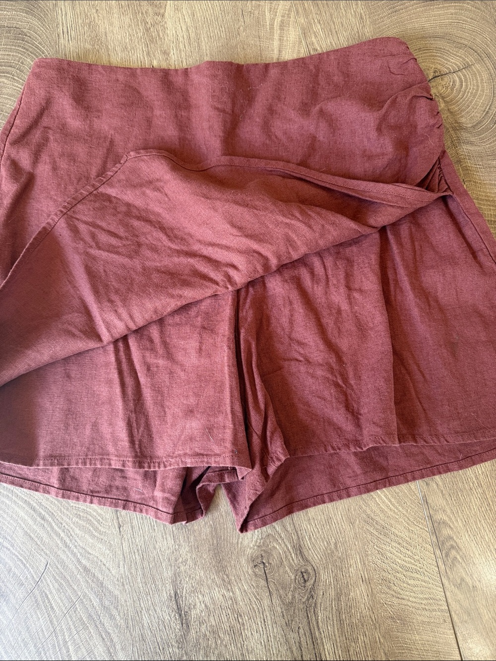 a new day Dusty Rose Faux-Wrap Skort - Picture 3 of 4